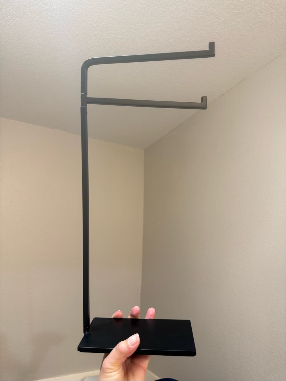 Hearth & Hand Black Metal Hand Towel Swivel Stand Rack Modern Minimalist